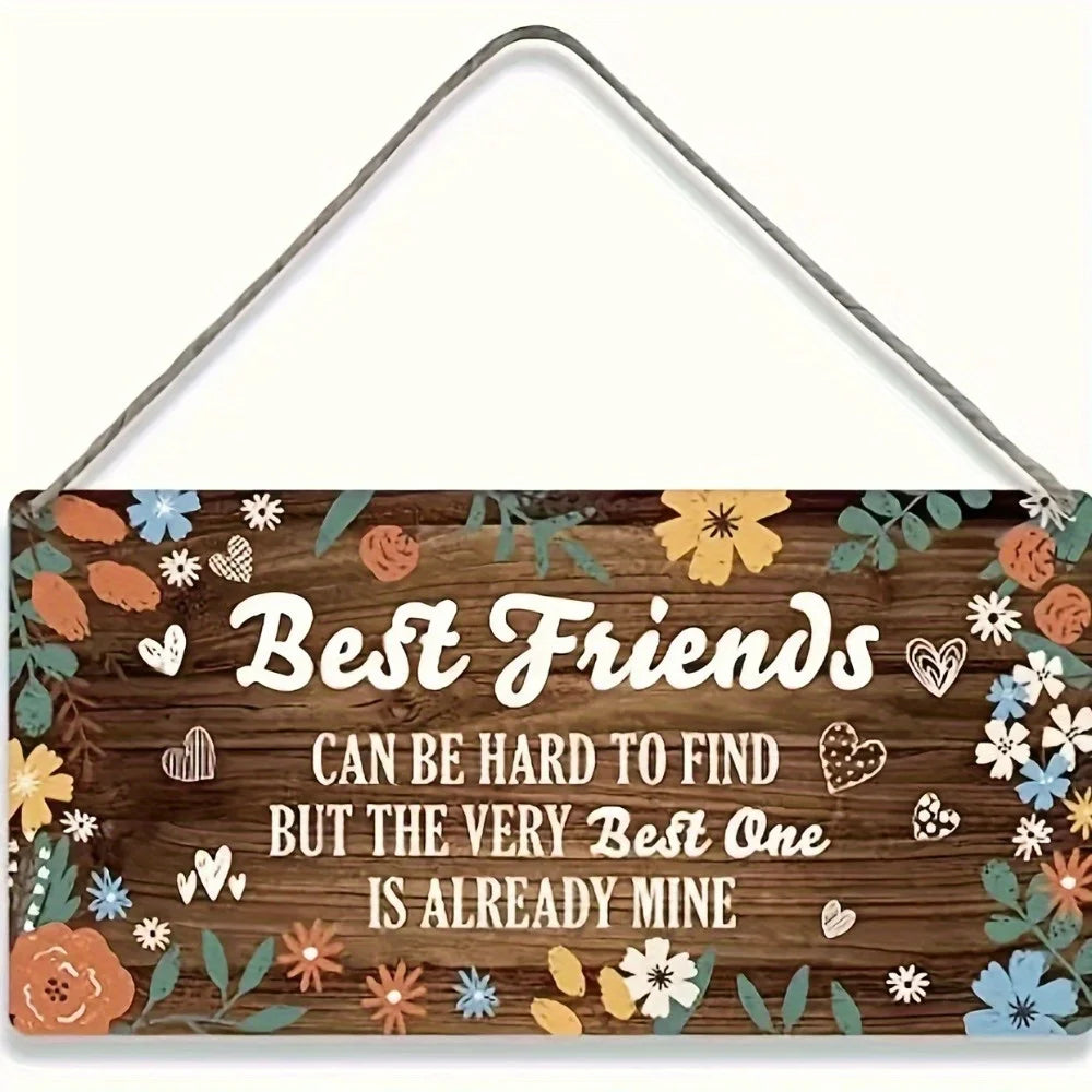 Rustic Wooden Kitchen Wall Sign — "This Kitchen Offers Food Love Joy"