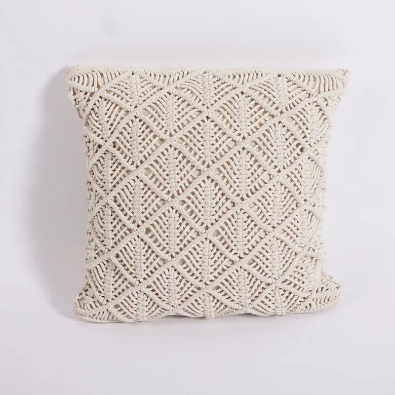 Boho Macrame Tassel Cushion Cover