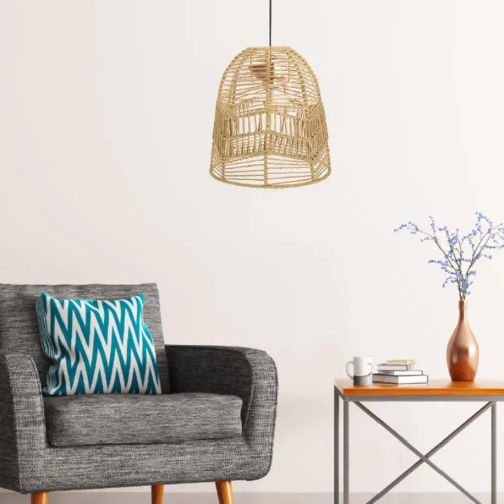 Woven Paper Rope Pendant Lampshade
