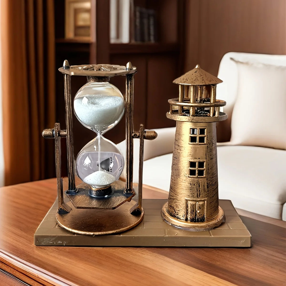Lighthouse Hourglass Ornament