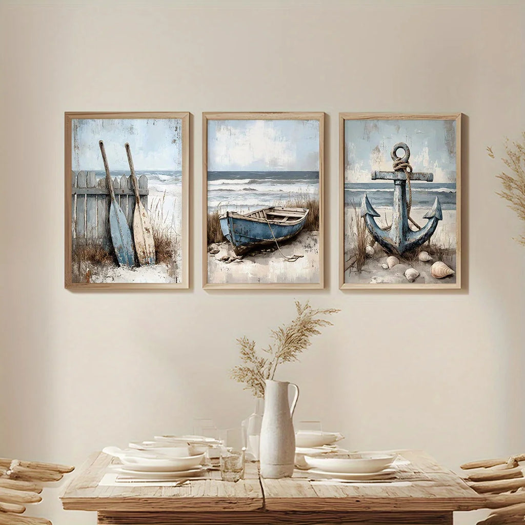Nautical Ocean Canvas Wall Art