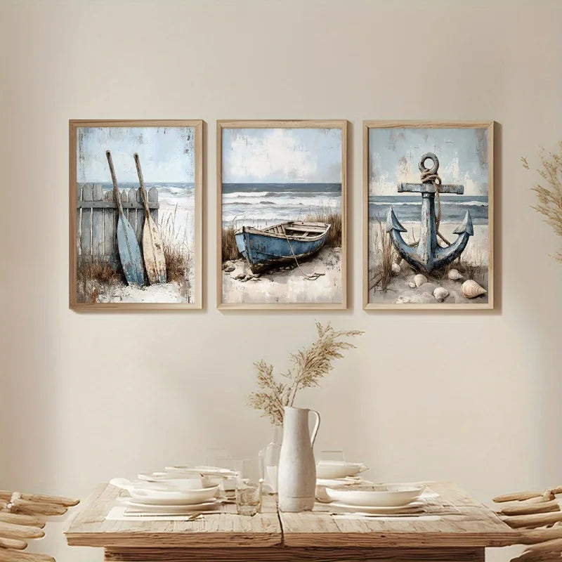 Nautical Ocean Canvas Wall Art