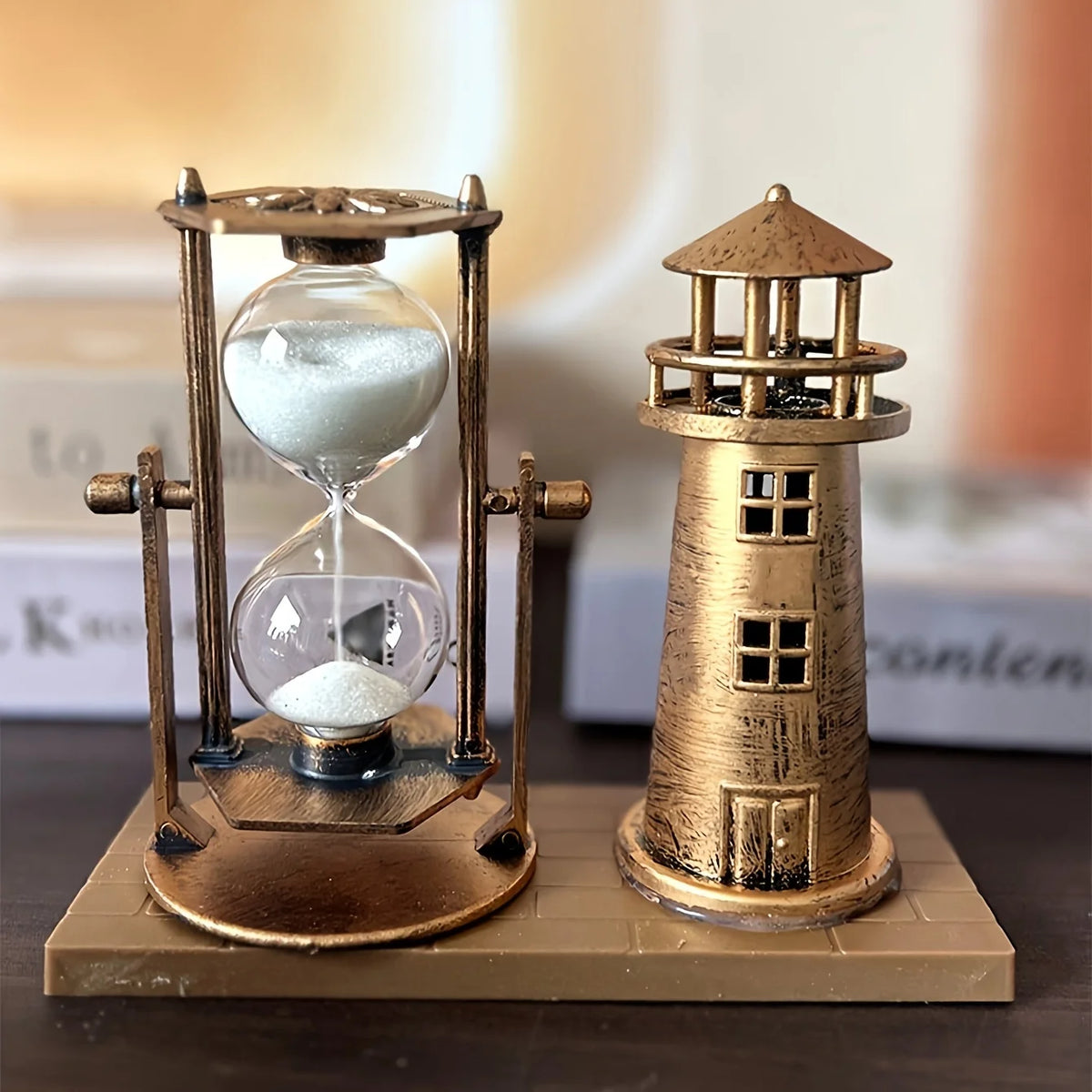 Lighthouse Hourglass Ornament