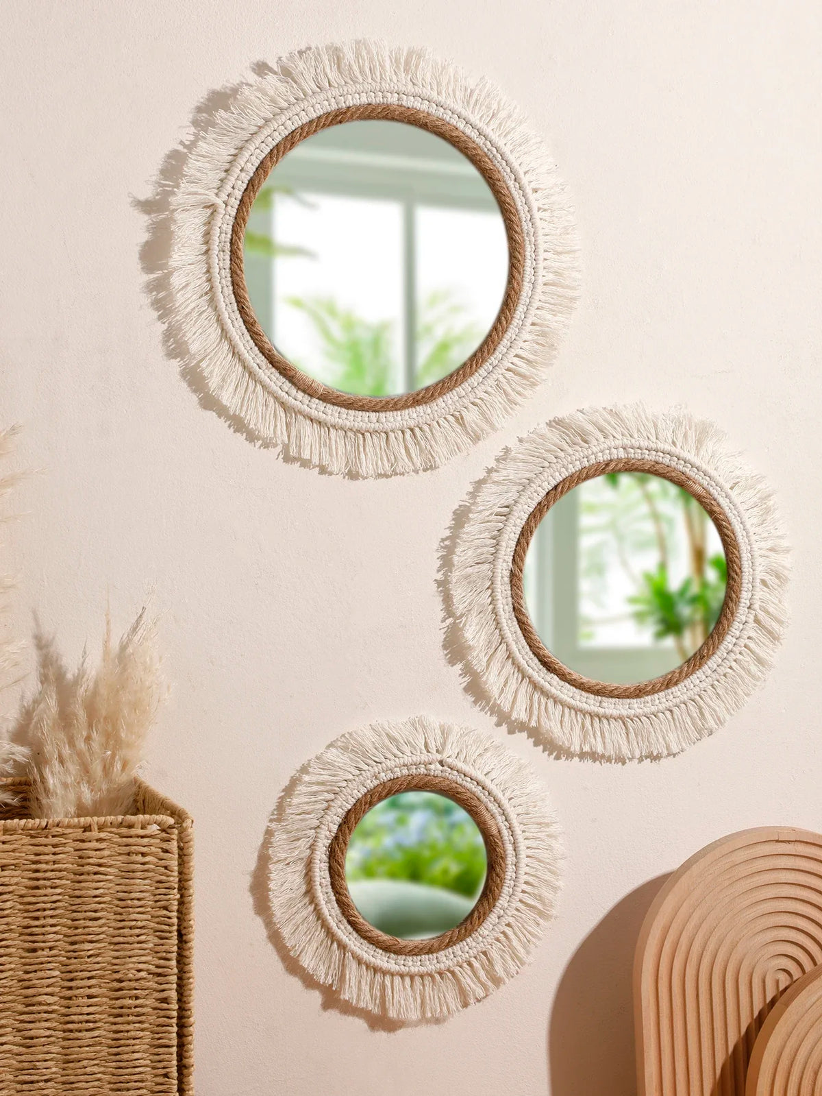 Bohemian Woven Mirror