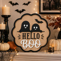 Personalized Cursive Halloween Wooden Name Sign
