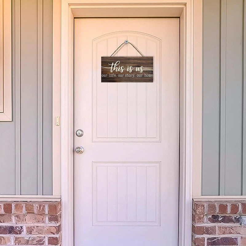 'This Is Us' Wooden Wall Sign