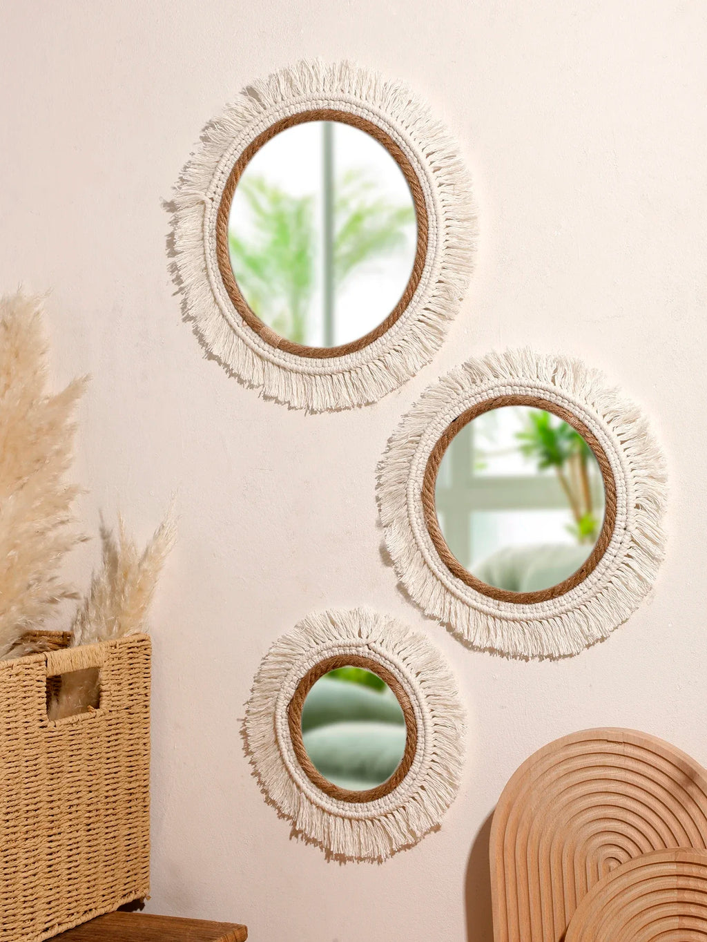 Bohemian Woven Mirror