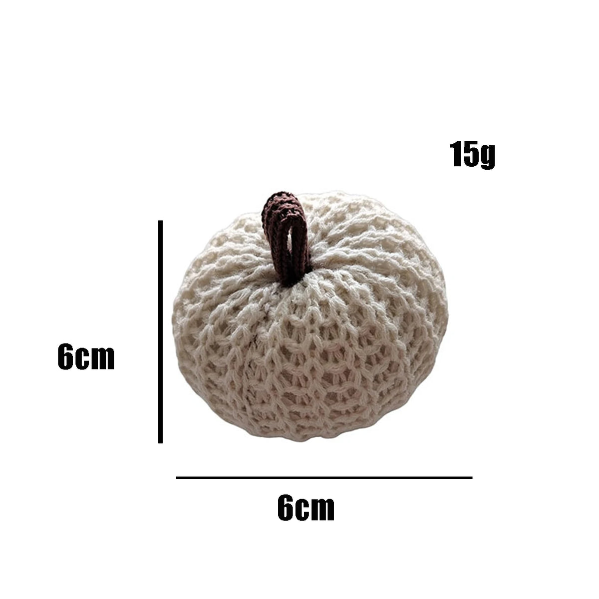 Handmade Rustic Farmhouse Knitted Pumpkin Decor Set