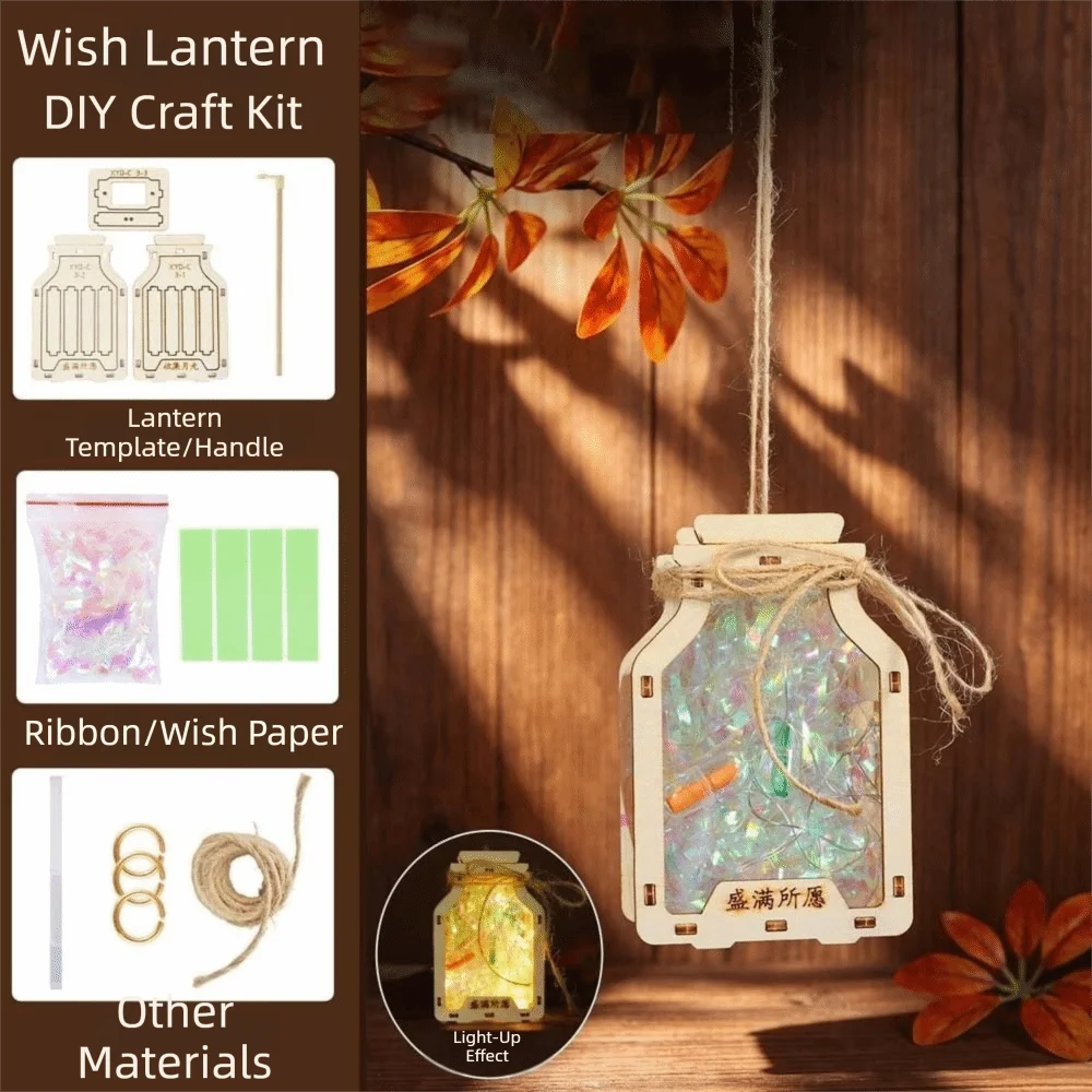 DIY Glowing Wishing Bottle  Lantern Kit