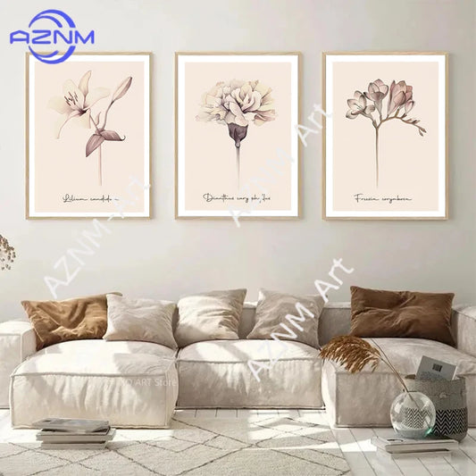 Boho Dandelion Canvas Wall Art