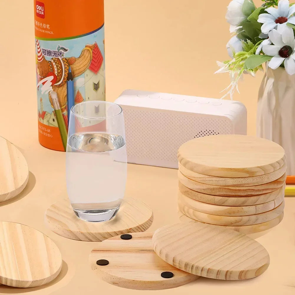 Unfinished Wood Slices, 10 Pack