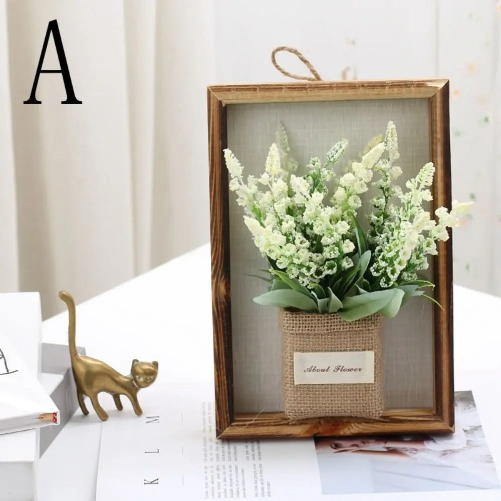 3D Faux Flowers Photo Frame