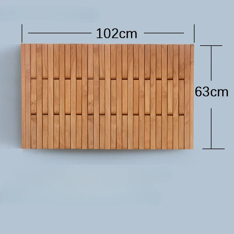 Solid Cherry Wood Wall-Mounted Retractable Coat & Hat Rack