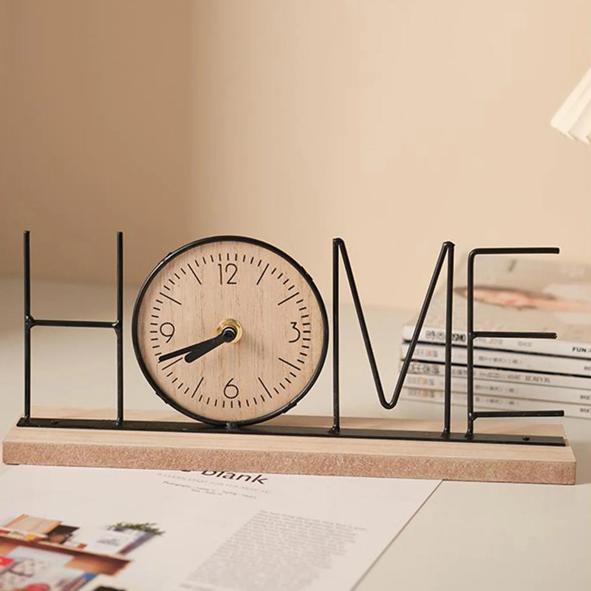 Handmade Resin Silent Tabletop Clock
