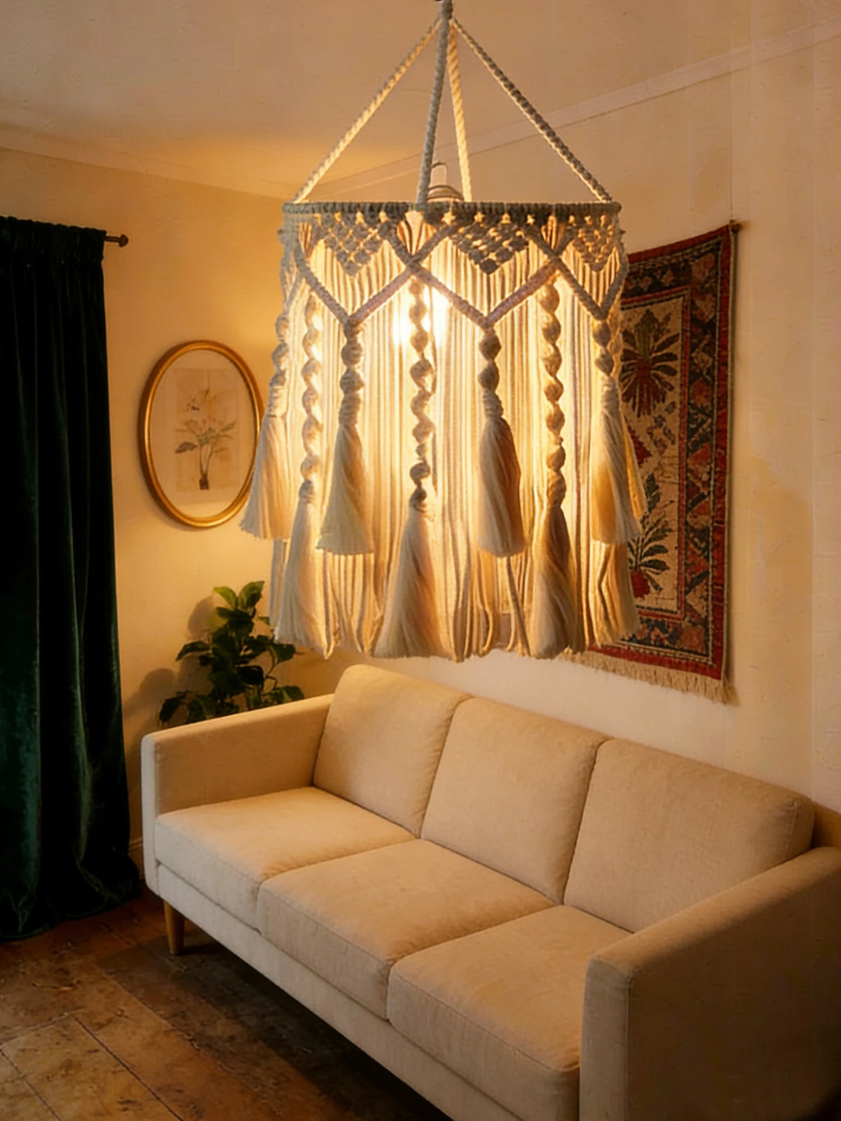 Cotton Rope Woven Lampshade