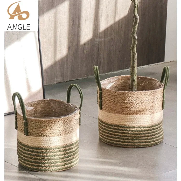 Natural Wicker Planter Basket