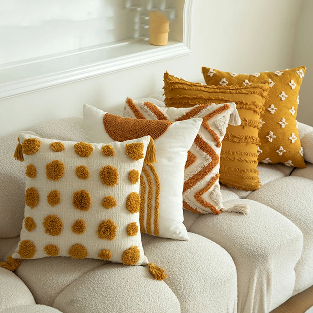 Boho Embroidered Cushion Cover