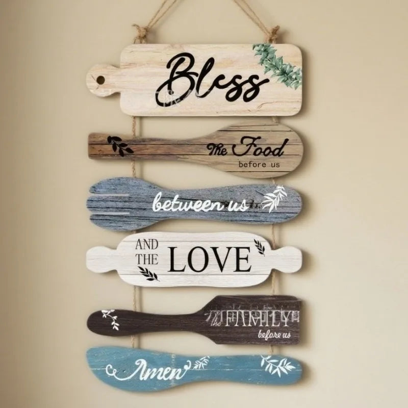 Rustic Farmhouse Wooden Kitchen Wall Sign