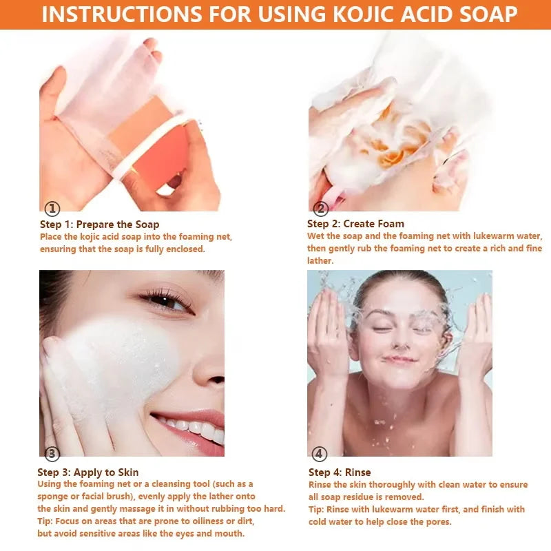 Kojic Acid Cleansing Bar – Moisturizing Handmade Soap