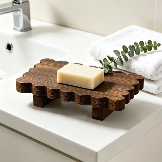 Wavy Edge Wooden Tray
