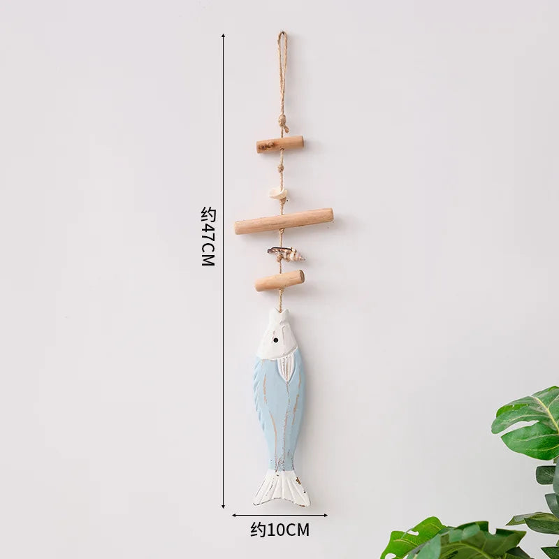 Handmade Coastal Fish Wall Hanging