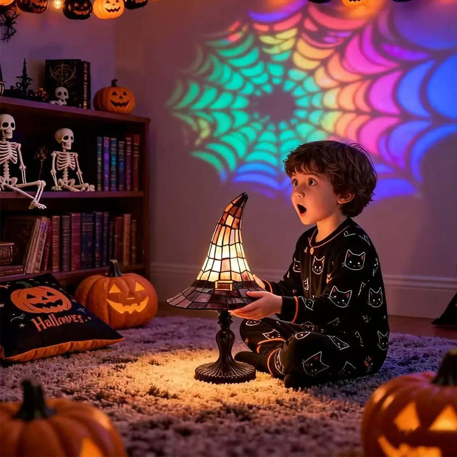 Halloween Witch Hat Magic LED Lights