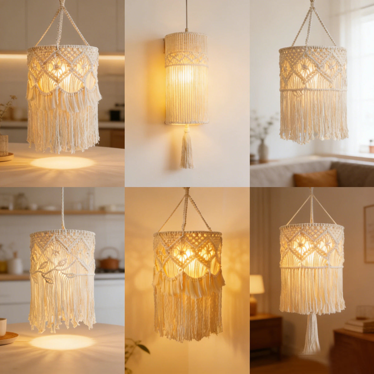 Cotton Rope Woven Lampshade