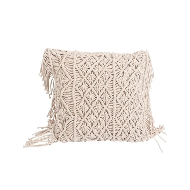 Boho Macrame Tassel Cushion Cover