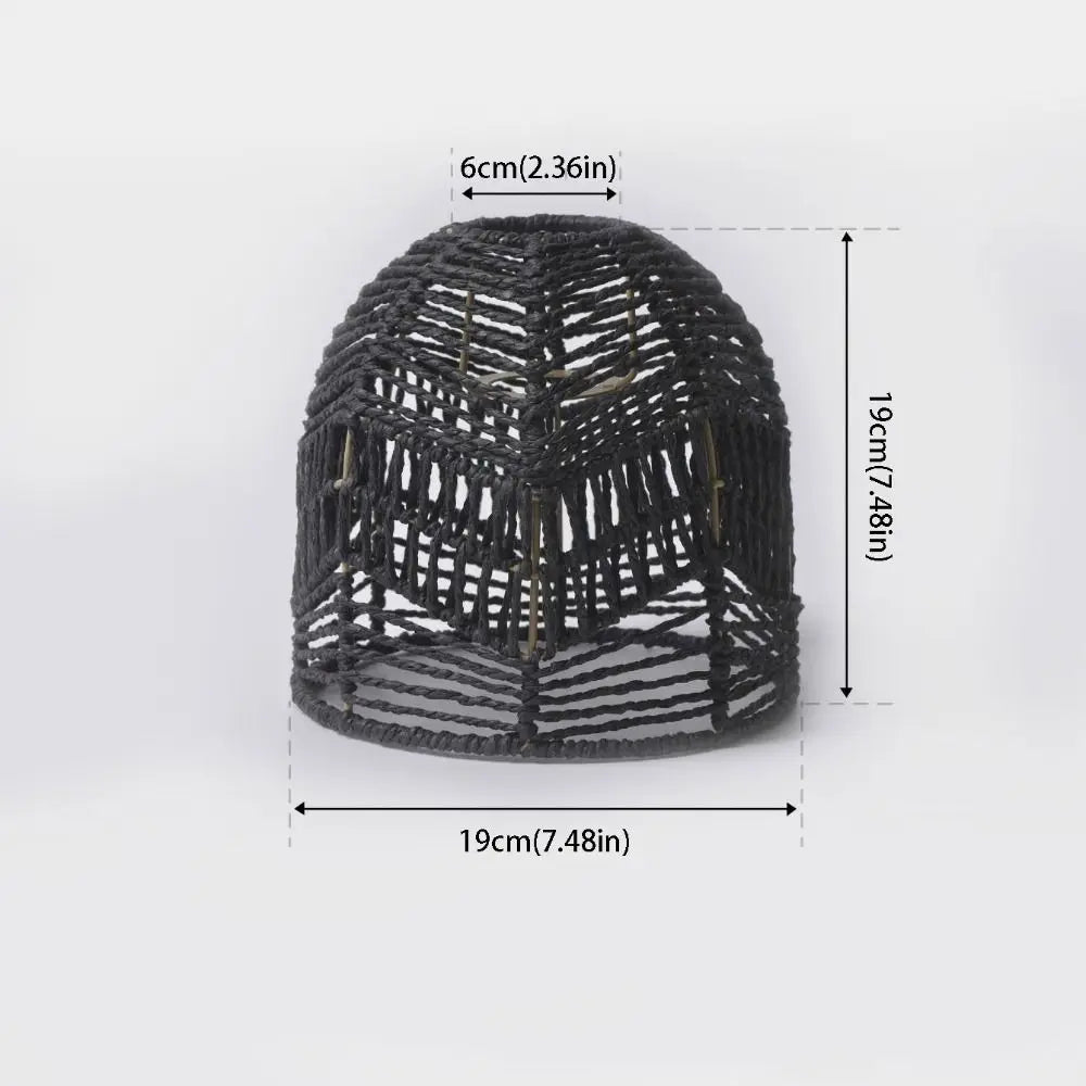 Woven Paper Rope Pendant Lampshade