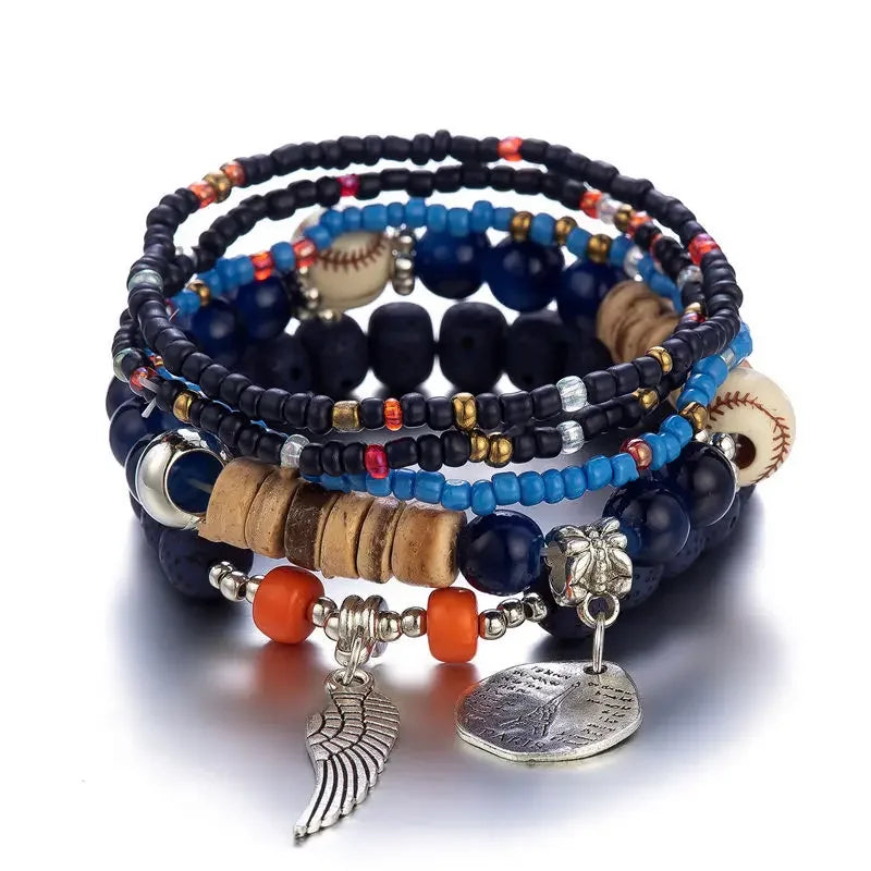 Tree of Life Wood Bead Bracelet