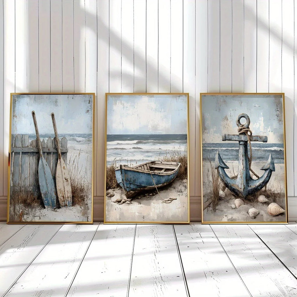 Nautical Ocean Canvas Wall Art