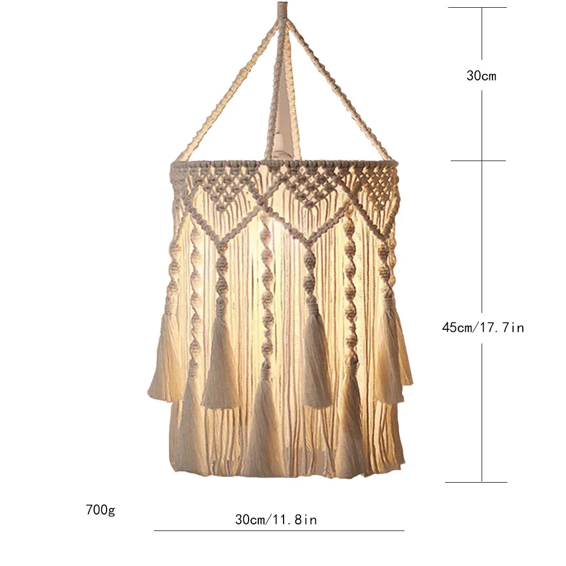 Cotton Rope Woven Lampshade