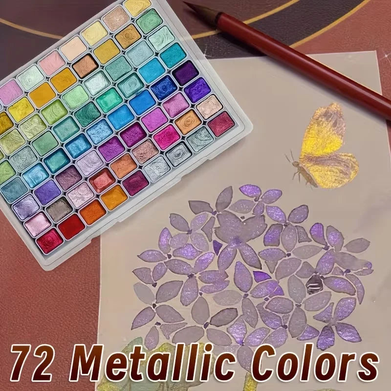 Metallic Watercolor Paint Set