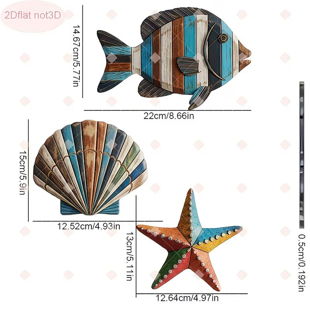 Coastal Ocean Wall Decor Set