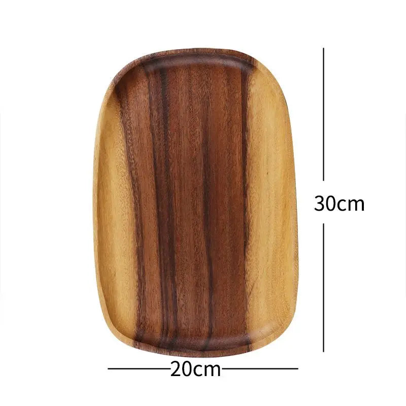 Walnut Wood Irregular Serving Tray
