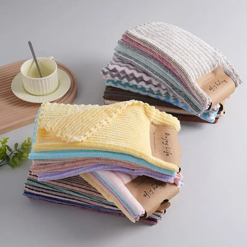 All Cotton Super Absorbent 5PCS Kitchen Cleaning Cloths