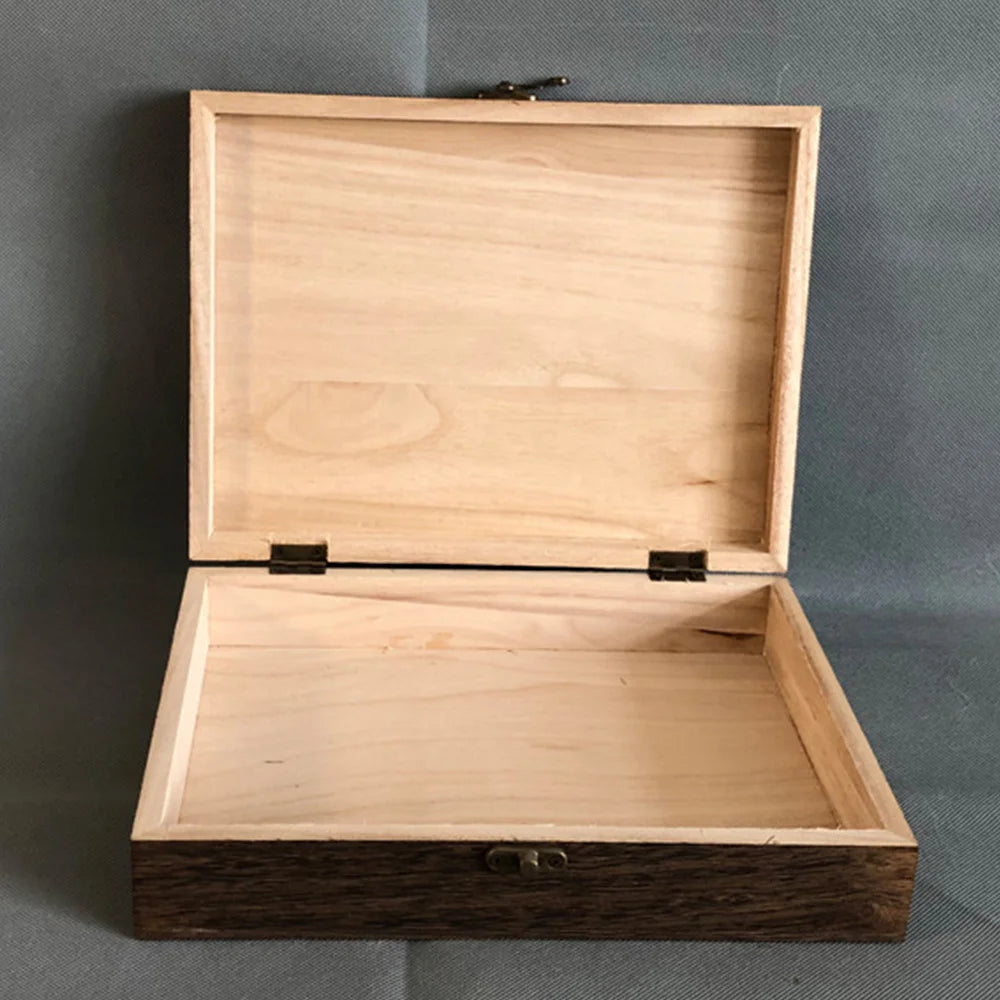 Lockable Wooden Jewellery Box & Storage Organizer | Dust-Proof Treasure Chest