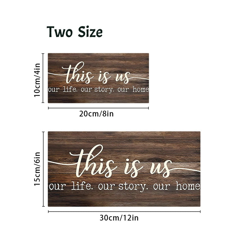 'This Is Us' Wooden Wall Sign
