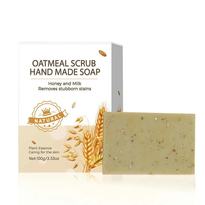 Oatmeal Handmade Soap – Gentle Exfoliating Bar for Face & Body