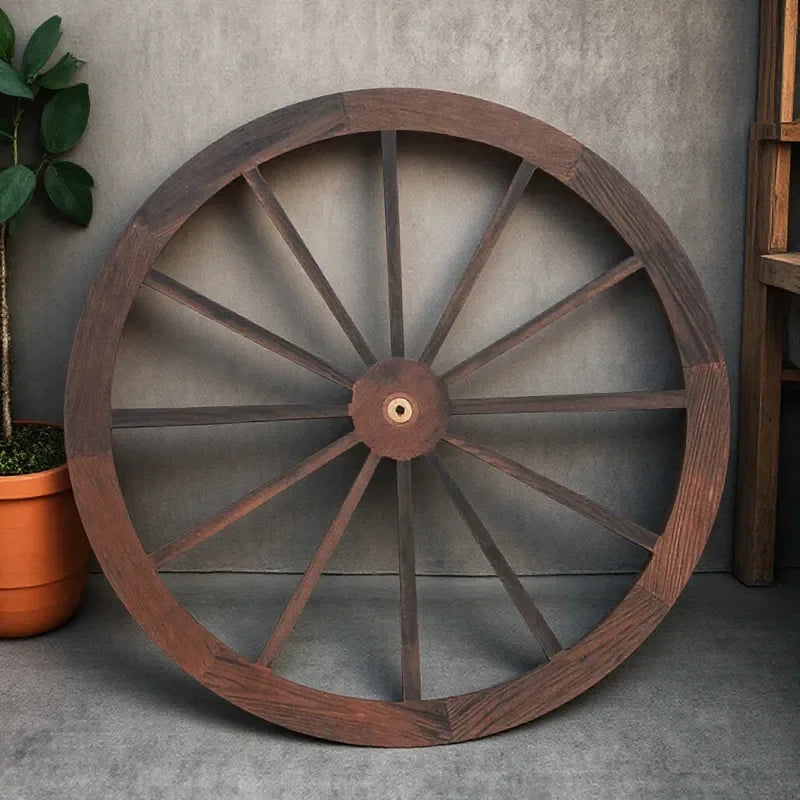 Rustic Wagon Wheel Wall Decor