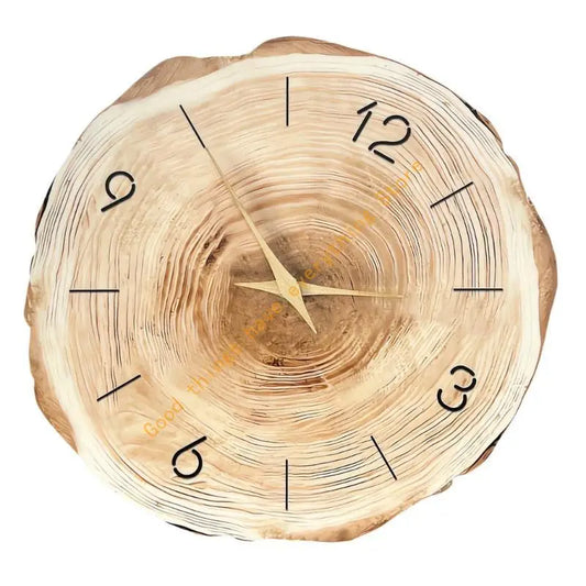 Farmhouse Annual Rings Wooden Wall Clock | Silent Quartz |