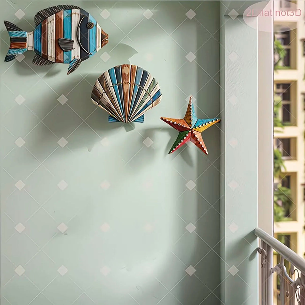 Coastal Ocean Wall Decor Set