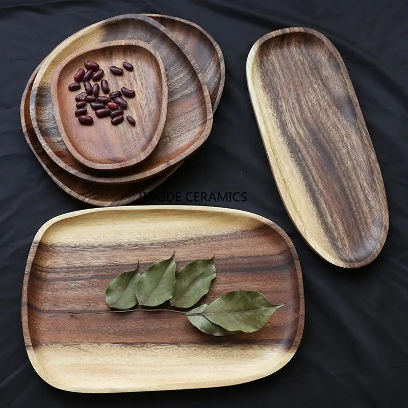 Walnut Wood Irregular Serving Tray