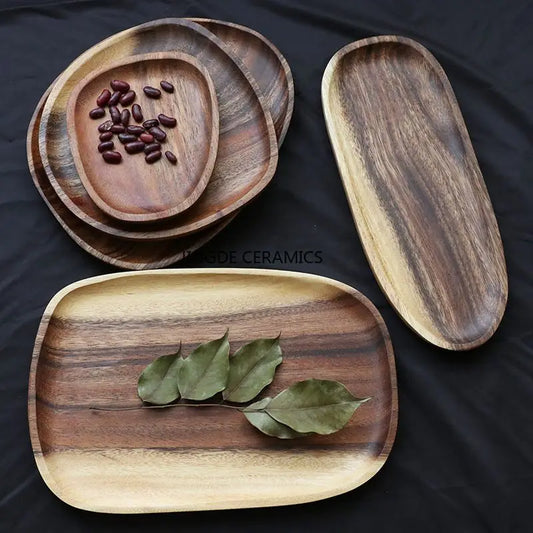 Walnut Wood Irregular Serving Tray