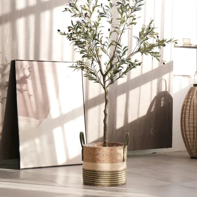 Natural Wicker Planter Basket