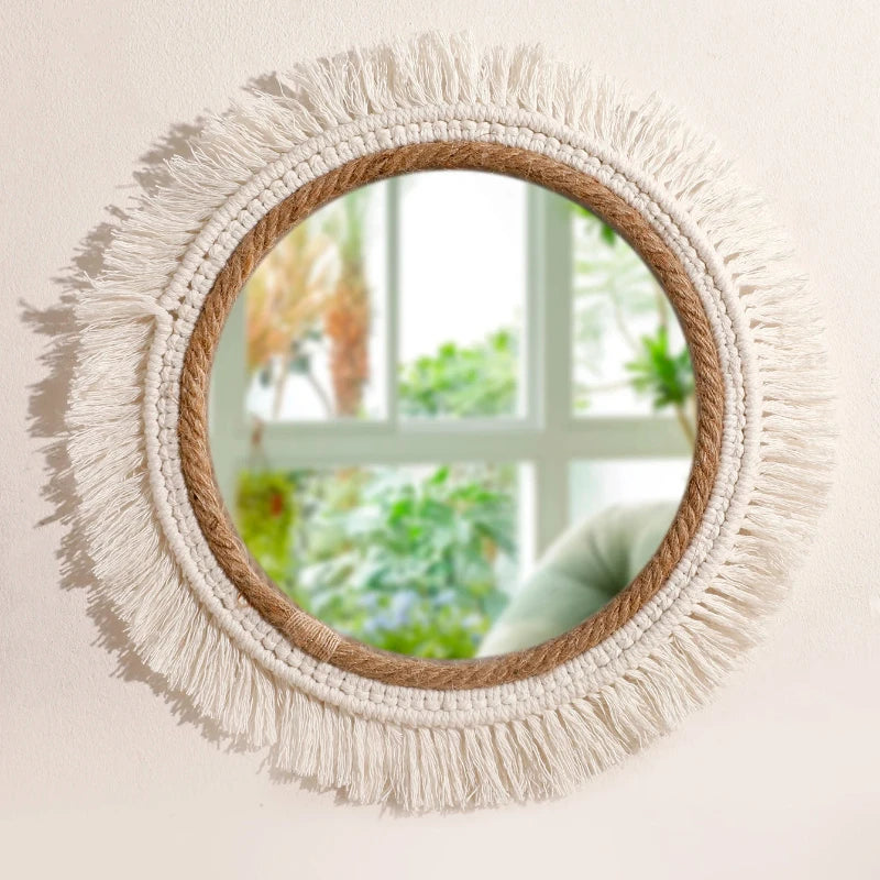 Bohemian Woven Mirror