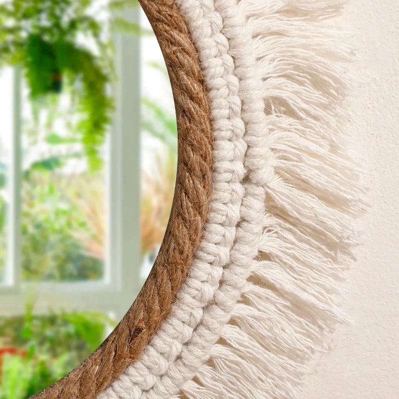 Bohemian Woven Mirror