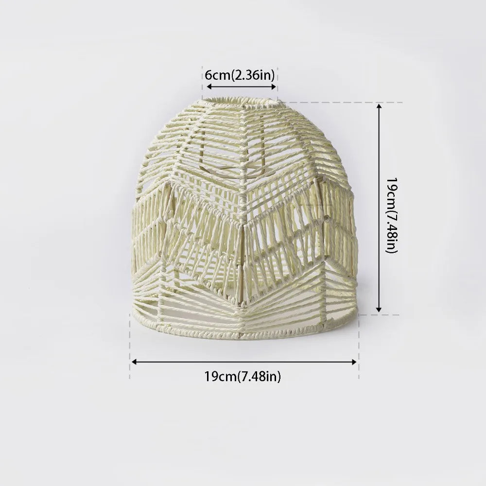 Woven Paper Rope Pendant Lampshade