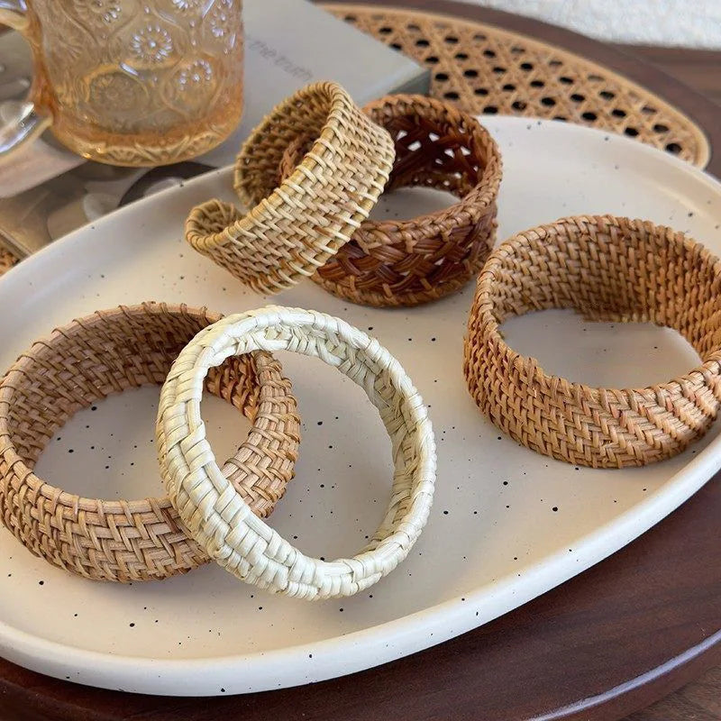 Rattan Knit Cuff Bracelet