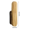 Boho Pine Wood Wall Hook | Rustic Minimalist Towel & Hat Hanger